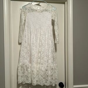 Girls lace maxi dress